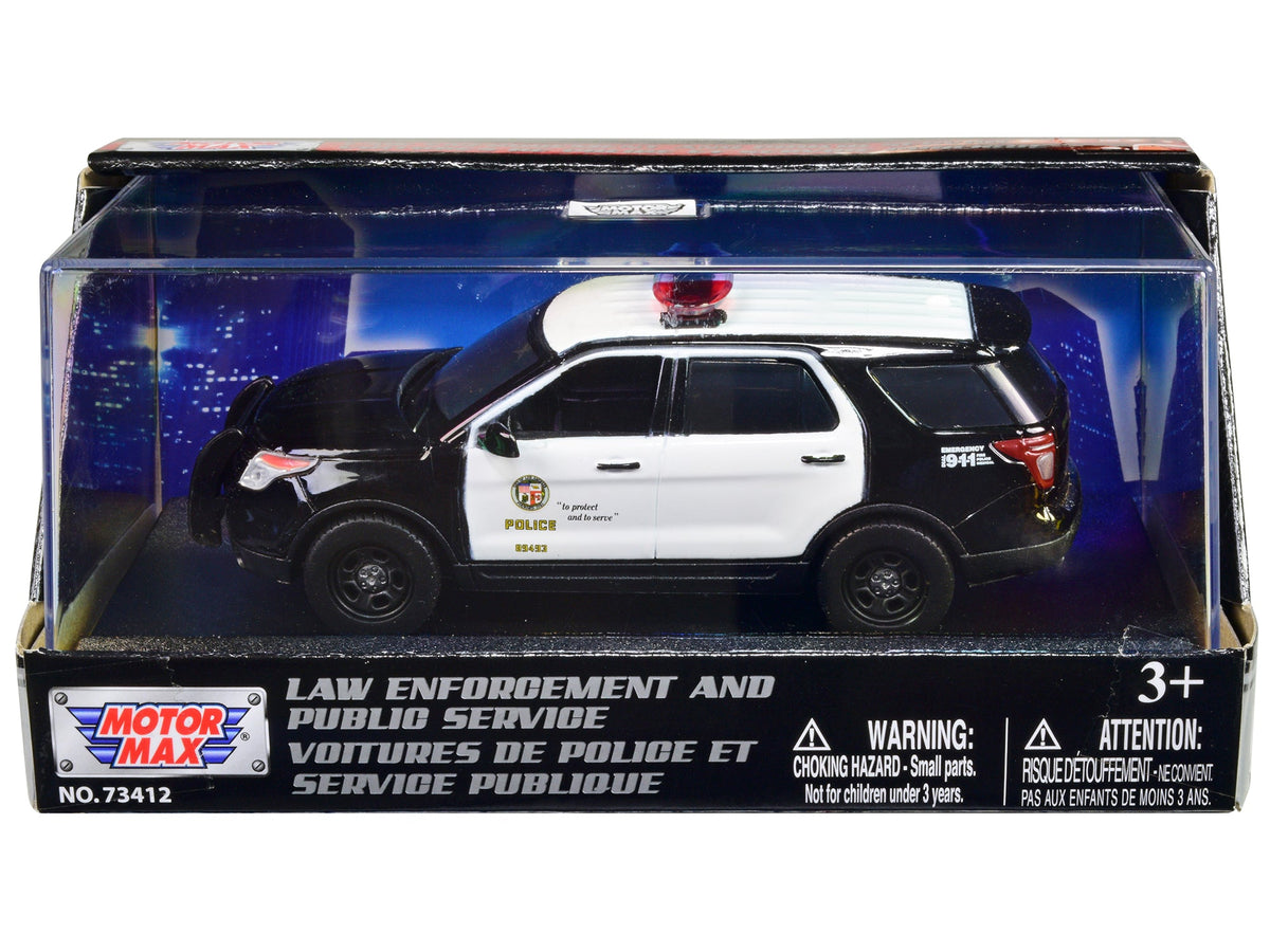 Rapid Vehicles 2015 Ford Police Interceptor Utility Black and White "LAPD (Los Angeles Police...