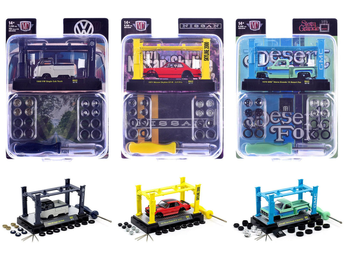 Rapid Vehicles Model Kit 3 piece Car Set Release 82 Limited Edition to 8000 pieces Worldwide 1/64...
