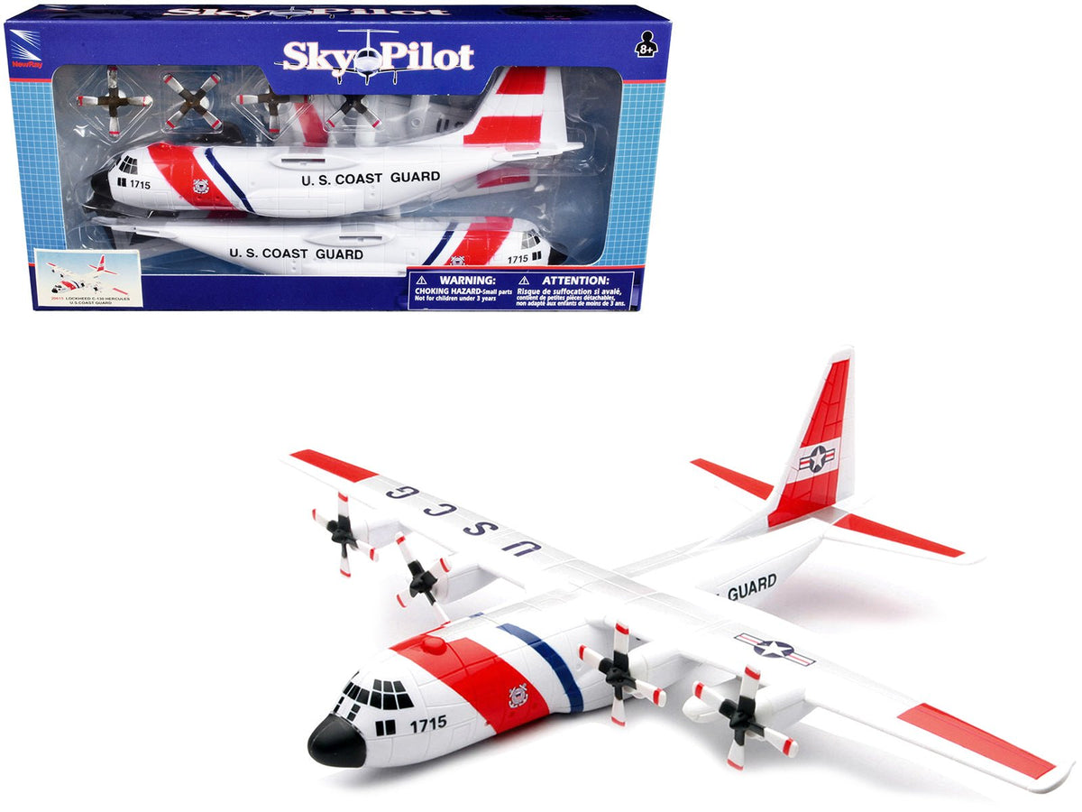 Rapid Vehicles Model Kit Lockheed C-130 Hercules Transport Aircraft White and Red "United States...