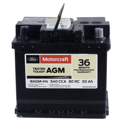 Motorcraft Tested Tough AGM Batteries - BAGMH4