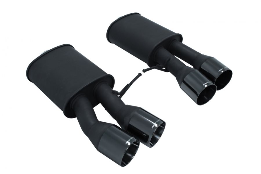 Megan Racing - Supremo Axle Back Exhaust for BMW M6 Coupe 2013-2019 T-304 Stainless Burnt Tip