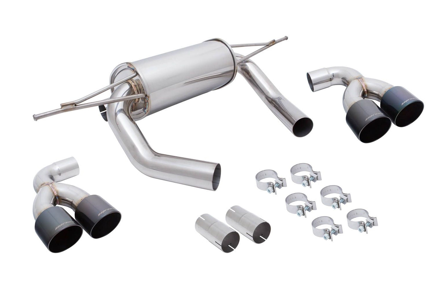 Megan Racing Axle Back Exhaust for BMW M4 F82 2015+ Stainless T-304 Quad Tip - Various Finishes