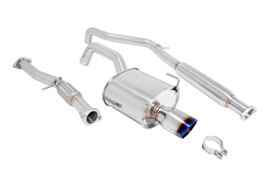 Megan Racing Cat-Back Exhaust for 2012+ Fiat 500 Stainless Steel 3.5x4.5 Roll Tip