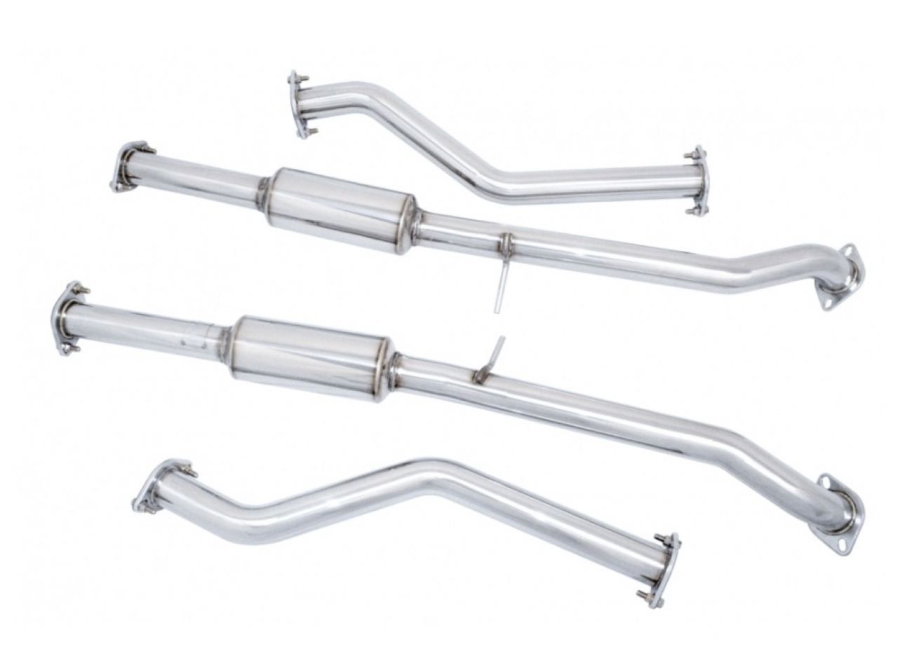 Megan Racing Cat-Back Exhaust Mid Pipe for 2009-2015 Nissan 370Z SUS-304 Stainless Steel, Polished Finish