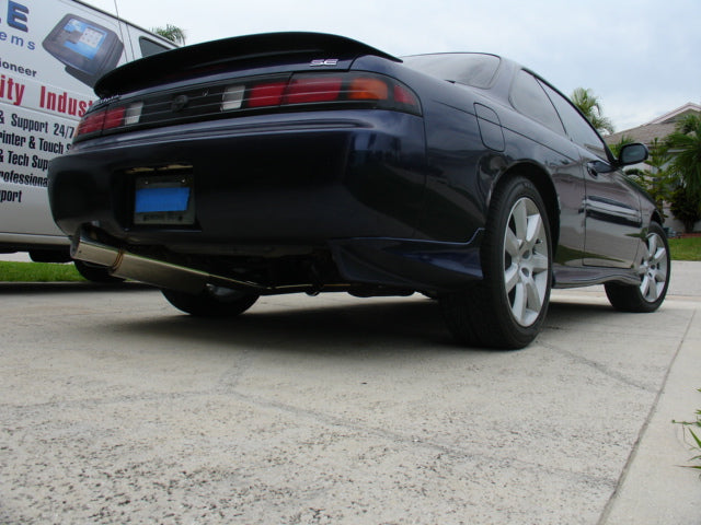 Megan Racing Cat-Back Turbo Exhaust System for Nissan 240SX 1995-1998, 3-Inch Pipe with Short Tip