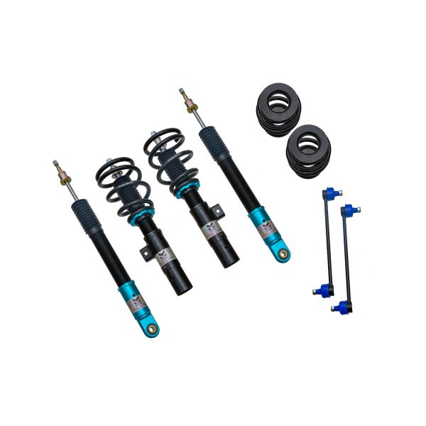 Megan Racing Coilover Damper Kit for Honda Civic Coupe/Sedan 2016-2022 - 32-Level Adjust, Ø50.6 Struts