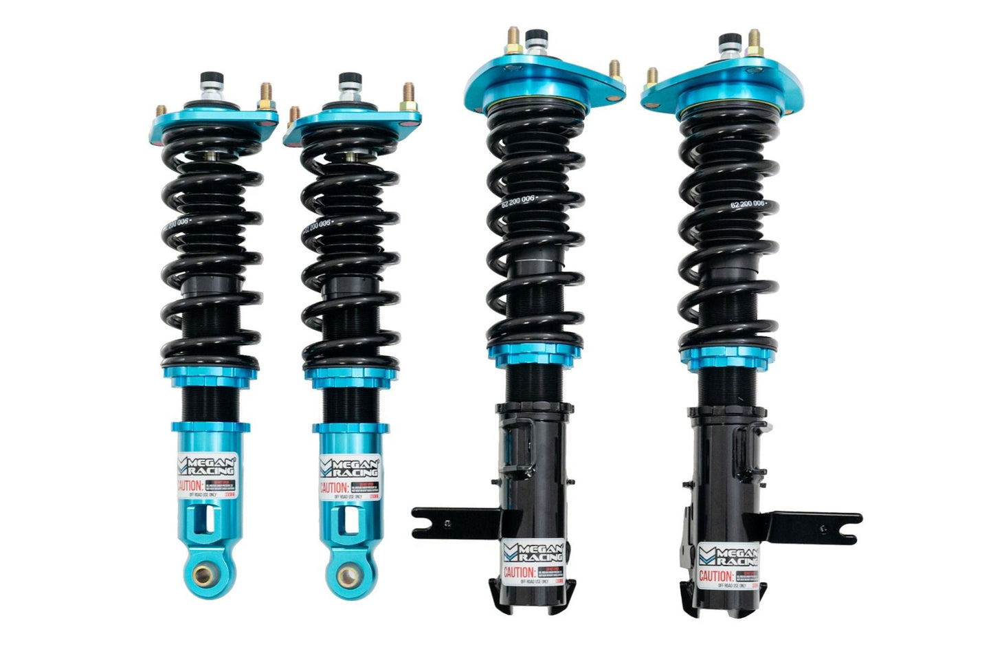 Megan Racing Coilover Damper Kit for Subaru WRX 2022+ Street Series - 32-way Compression & Rebound, Camber Adjustable Pillowball Front Top Mounts
