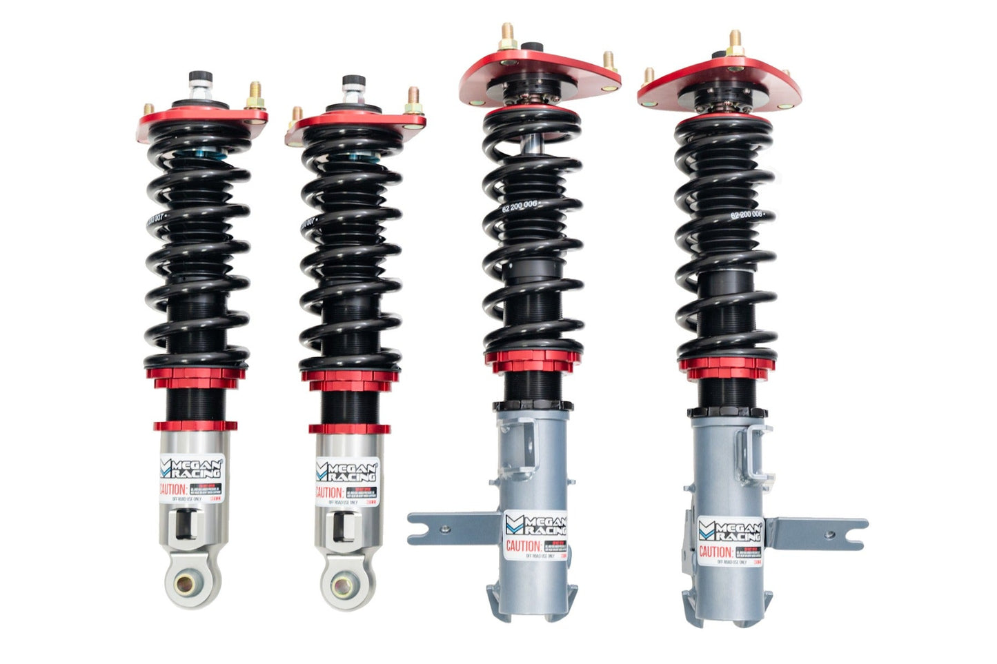 Megan Racing Coilover Damper Kit for Subaru WRX 2022+ Street Series - 32-way Compression & Rebound, Camber Adjustable Pillowball Front Top Mounts