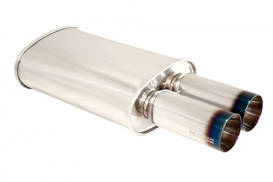 Megan Racing Muffler Universal Dual 3" Tips 2.5" Piping MR-MU-MDT