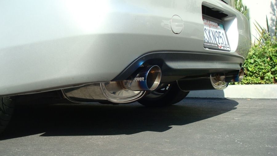 Megan Racing Muffler Universal MVO for 2010to2025 18" Length 6.5" Height 2.4" Inlet ID 3.2" Tip OD 3.5" - Various Tip Styles