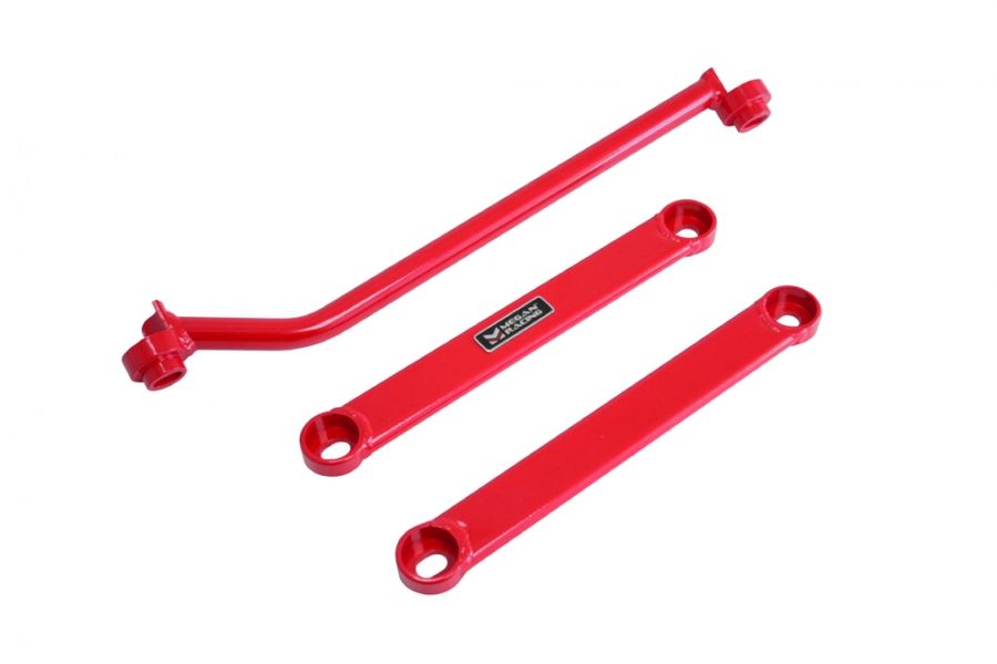 FR SPORT Megan Racing Strut Bar Rear Lower for Lexus IS300 2001-2005 Red - MR-SB-LI01RL-R