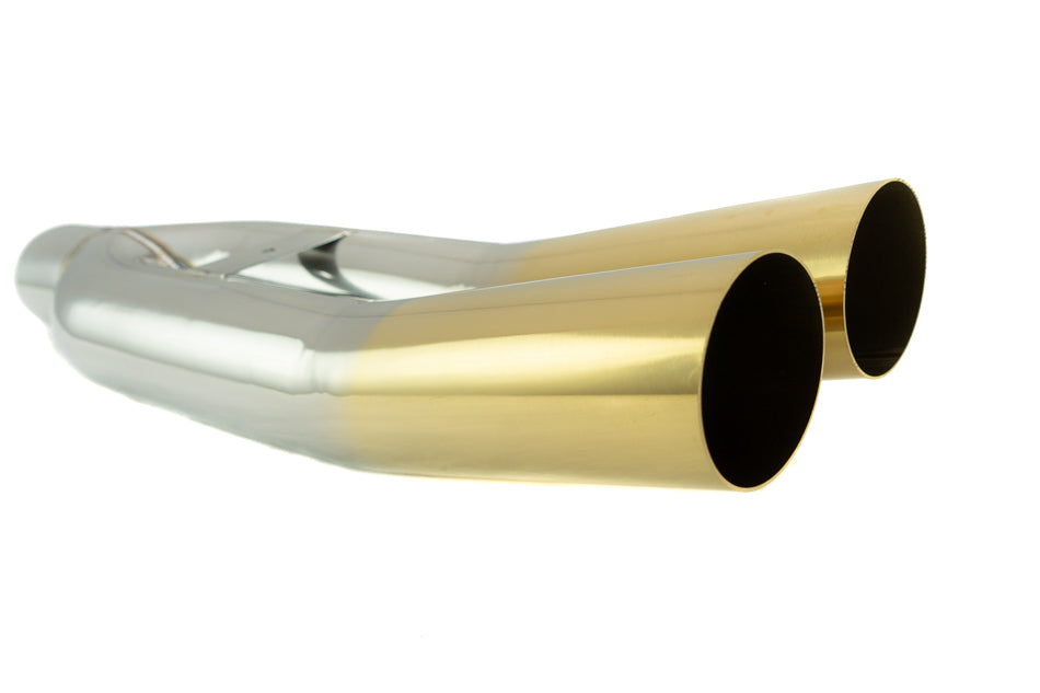 Megan Racing Universal 3" VIP Exhaust Tip - Blast Pipe Style Gold