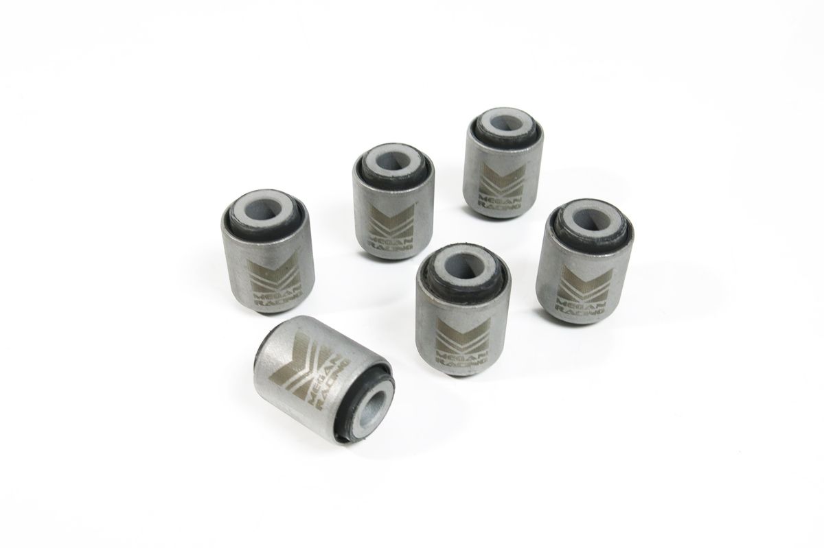 FR SPORT Megan Racing Knuckle Hub Bushing Set - Rear for Nissan 240SX 89-02 Hardened Rubber 6pcs...