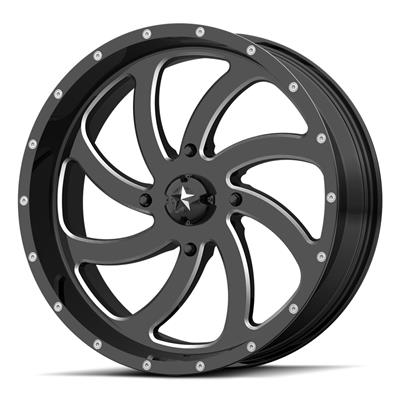 MSA Wheels M36 Switch Milled Black Wheels - M36018756M