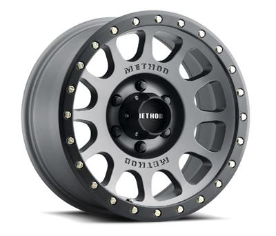 Method Race Wheels MR305 NV Matte Titanium Wheels with Matte Black Ring - S1833
