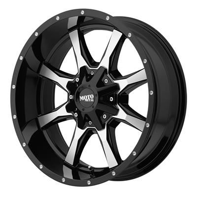 Moto Metal Series MO970 Gloss Black Milled Wheels - S1097