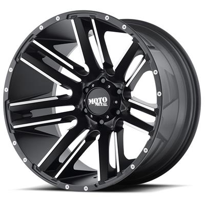 Moto Metal Series MO978 Razor Satin Black Wheels with Machined Accents - 97829080518