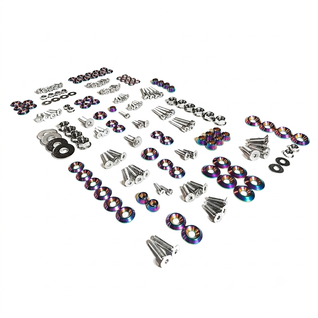 ZSPEC Stage-2 Dress Up Bolts® Fastener Kit for '15-23 Ford Mustang GT500 S550, Stainless & Billet