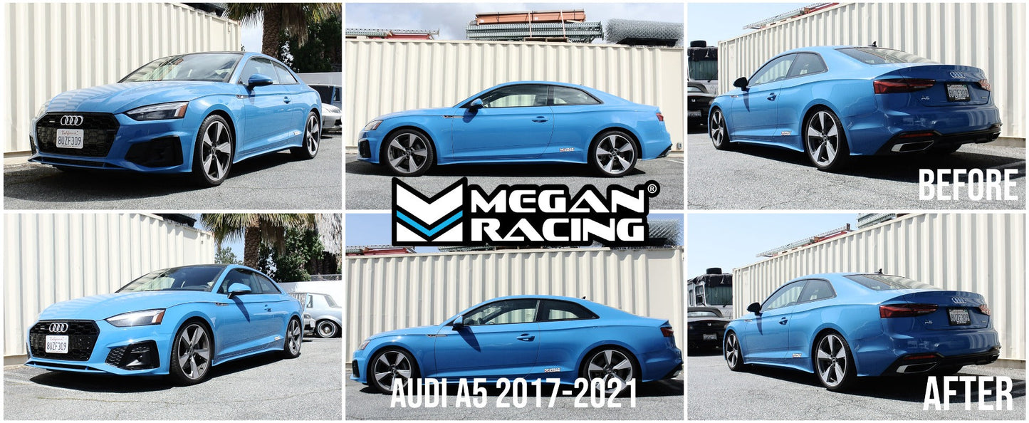 Megan Racing Coilover Kit Euro Series for Audi A4/A5 2017-2021 48mm Strut Full Length Adjustable