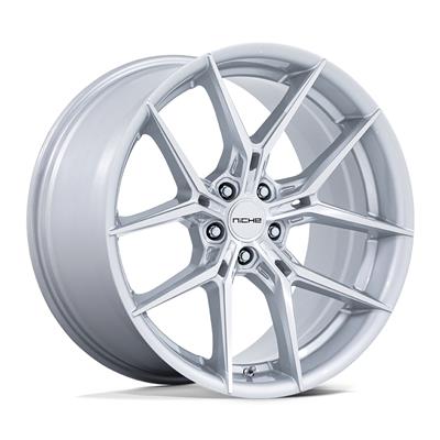 Niche NC279 Prodigy 5 Gloss Silver Wheels with Machined Face - S0183