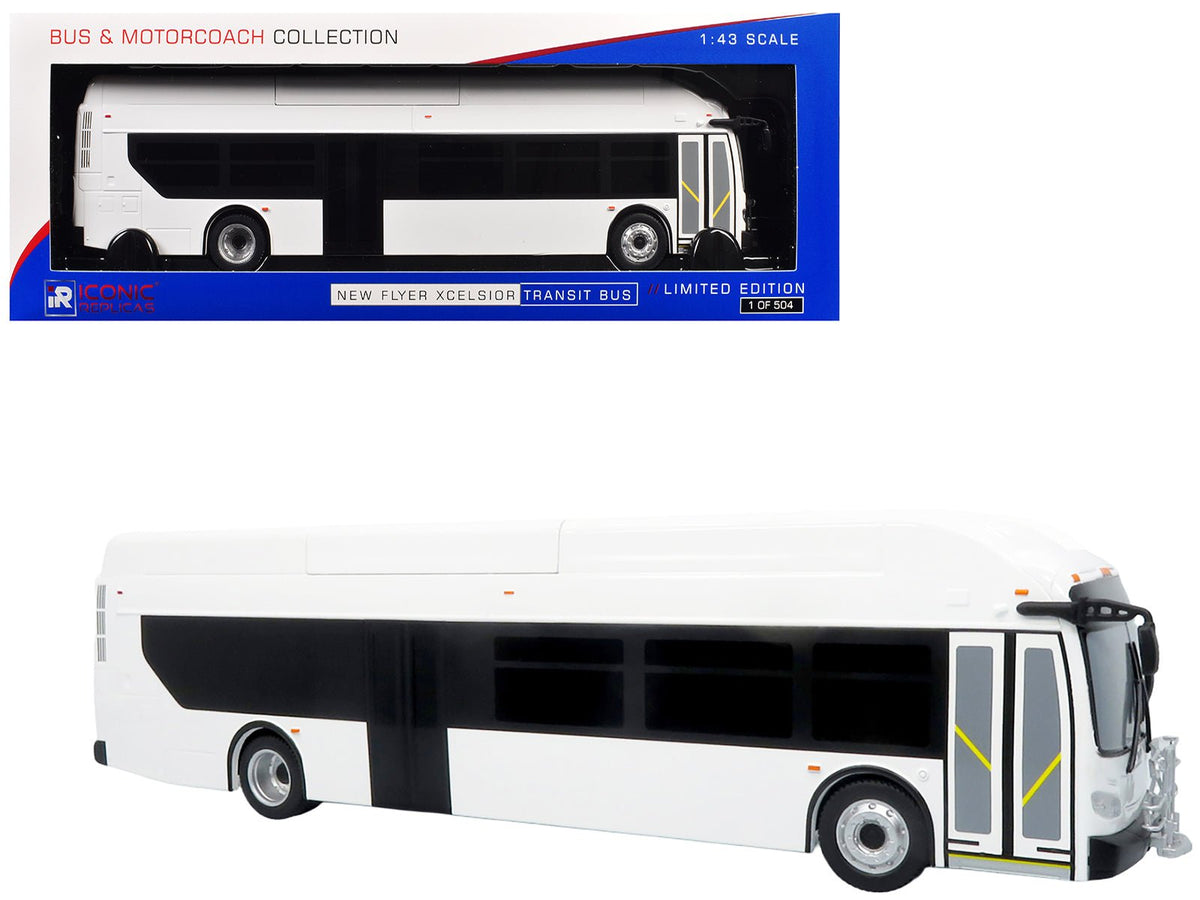 Rapid Vehicles New Flyer Xcelsior Transit Bus Blank White "The Bus & Motorcoach Collection"...