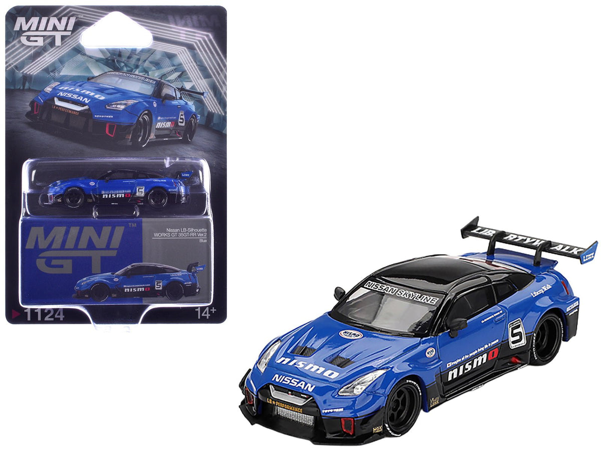Rapid Vehicles Nissan 35GT-RR Ver.2 "LB-Silhouette Works GT" #5 Blue with Black Top Limited...