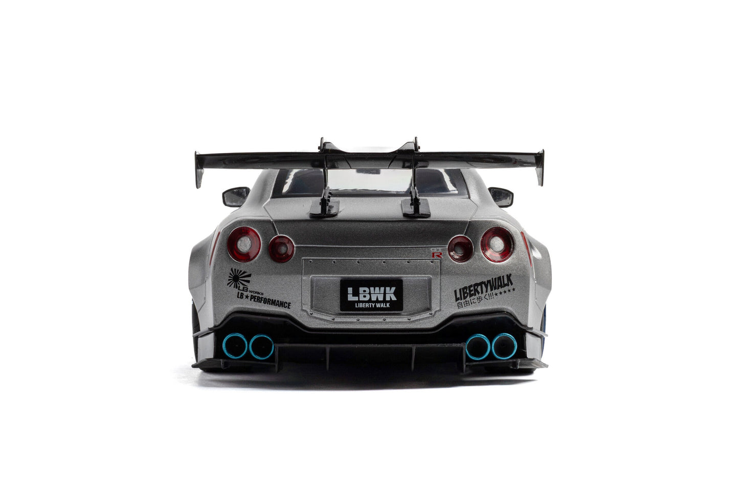 Solido 2023 Nissan GT-R (R35) W/ Liberty Walk Body Kit 2.0 Silver 1:18