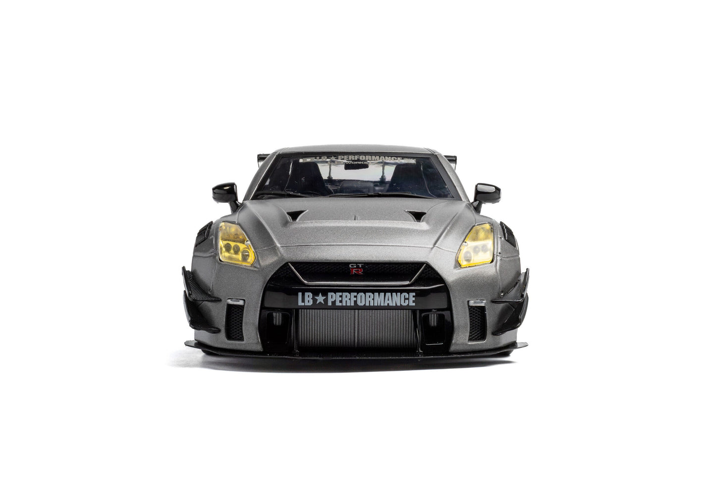 Solido 2023 Nissan GT-R (R35) W/ Liberty Walk Body Kit 2.0 Silver 1:18