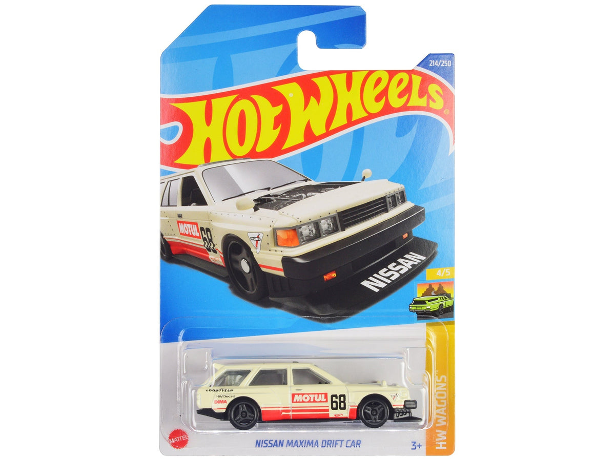 Rapid Vehicles Nissan Maxima Wagon Drift Car #68 "Motul" Cream with Red Stripes "HW Wagons"...