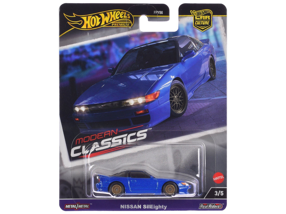 Rapid Vehicles Nissan SilEighty Blue Metallic "Modern Classics" Series Diecast Model Car by Hot...