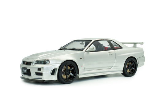 STM Diecast Solido 1999 Nissan Skyline GT-R (R34) Z-tune Silver 1:18