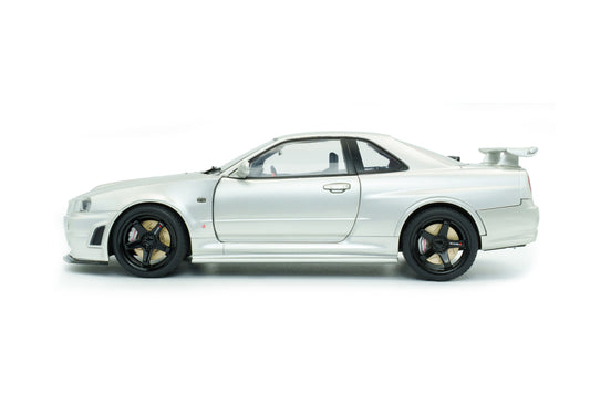 STM Diecast Solido 1999 Nissan Skyline GT-R (R34) Z-tune Silver 1:18 - View 2