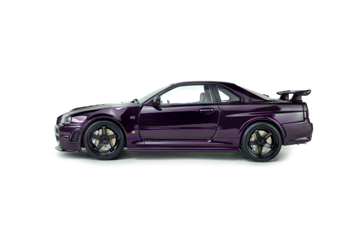 STM Diecast Solido 1999 Nissan Skyline GT-R (R34) Z-tune Midnight Purple 1:18 - View 2