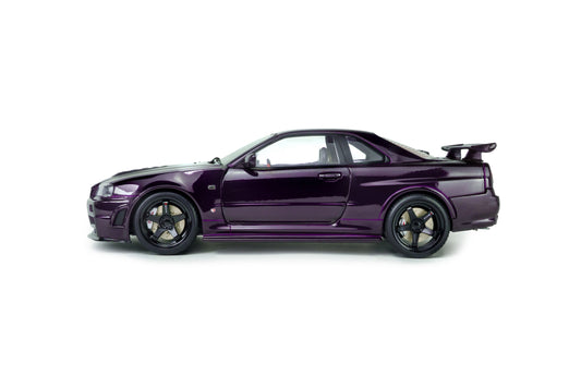 STM Diecast Solido 1999 Nissan Skyline GT-R (R34) Z-tune Midnight Purple 1:18 - View 2