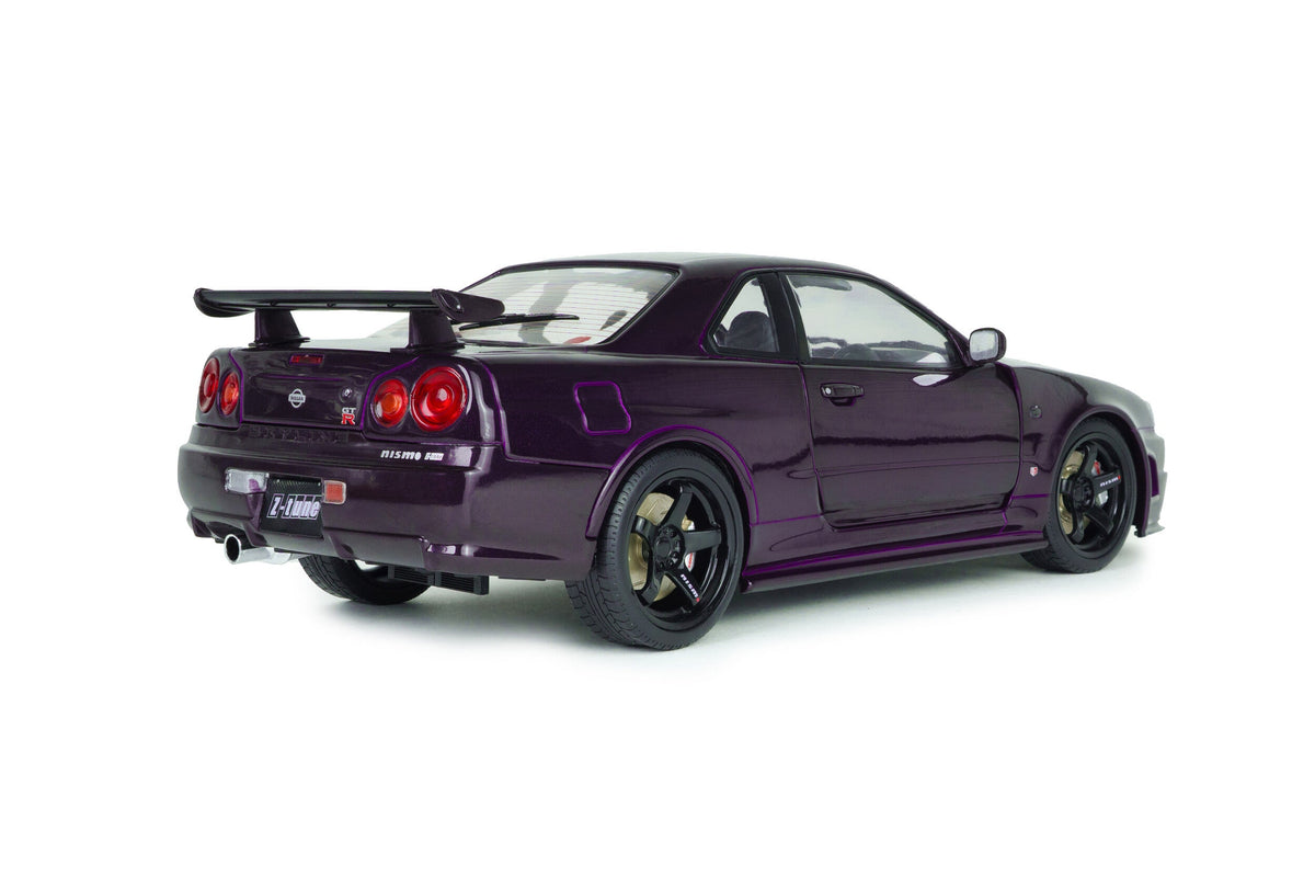 STM Diecast Solido 1999 Nissan Skyline GT-R (R34) Z-tune Midnight Purple 1:18 - View 4