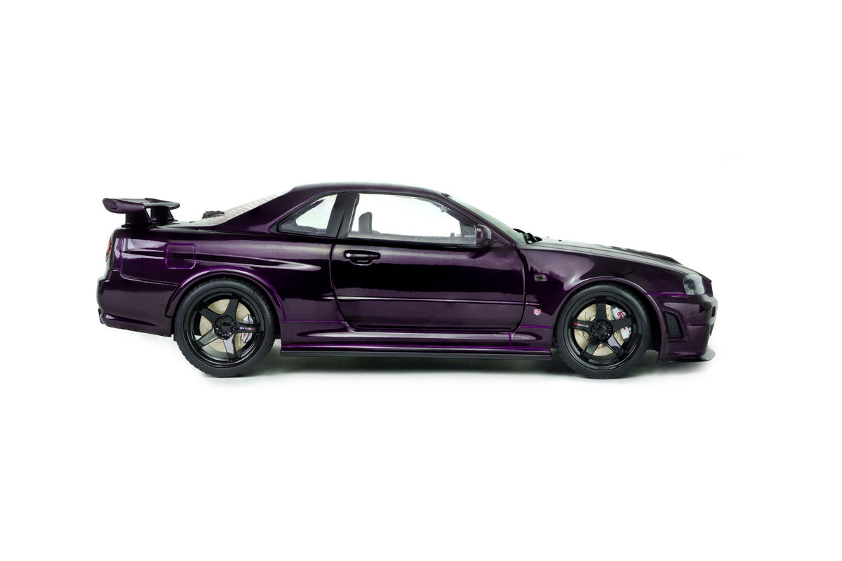 STM Diecast Solido 1999 Nissan Skyline GT-R (R34) Z-tune Midnight Purple 1:18 - View 5