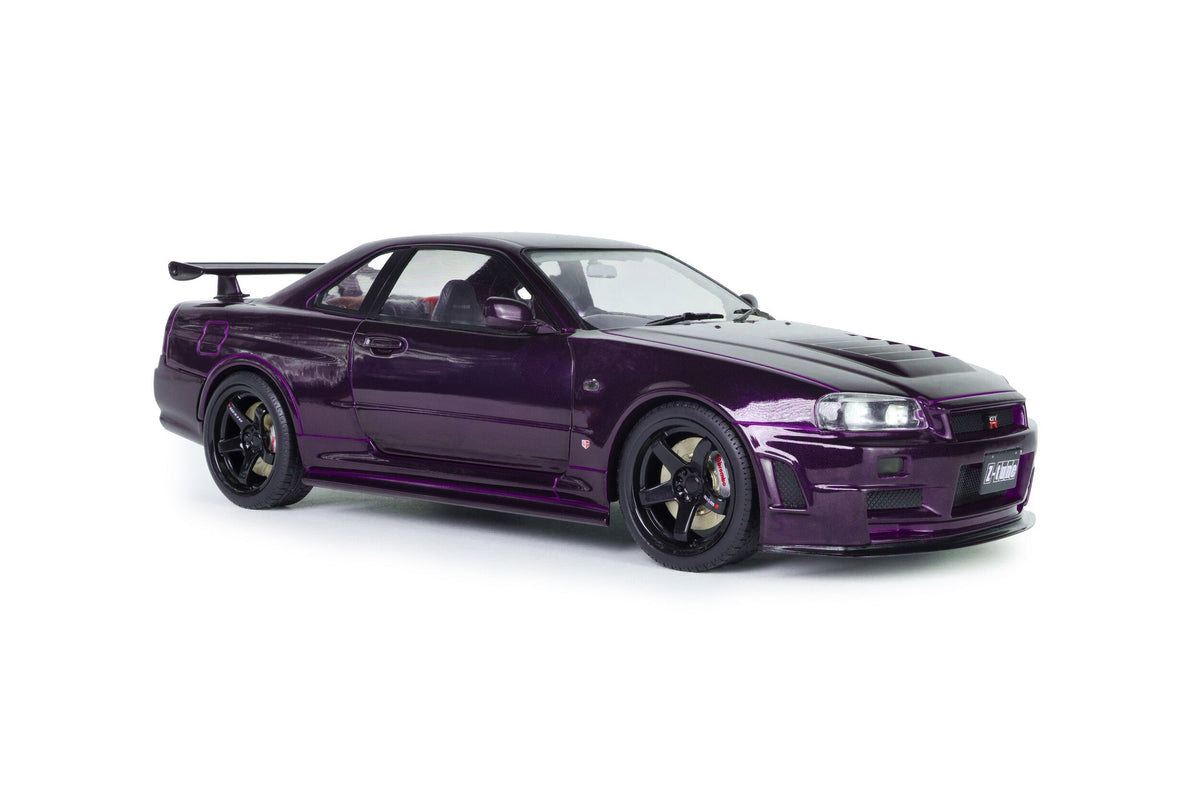 STM Diecast Solido 1999 Nissan Skyline GT-R (R34) Z-tune Midnight Purple 1:18 - View 6