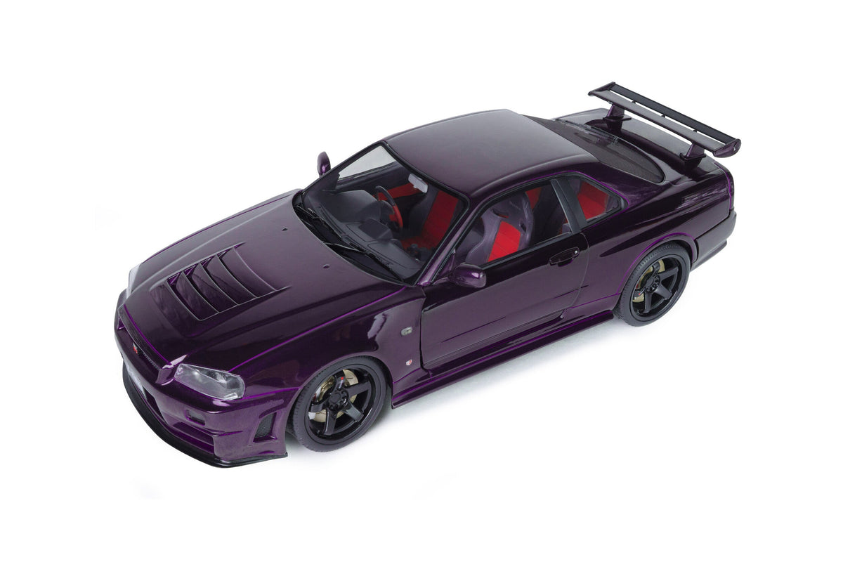 STM Diecast Solido 1999 Nissan Skyline GT-R (R34) Z-tune Midnight Purple 1:18 - View 8