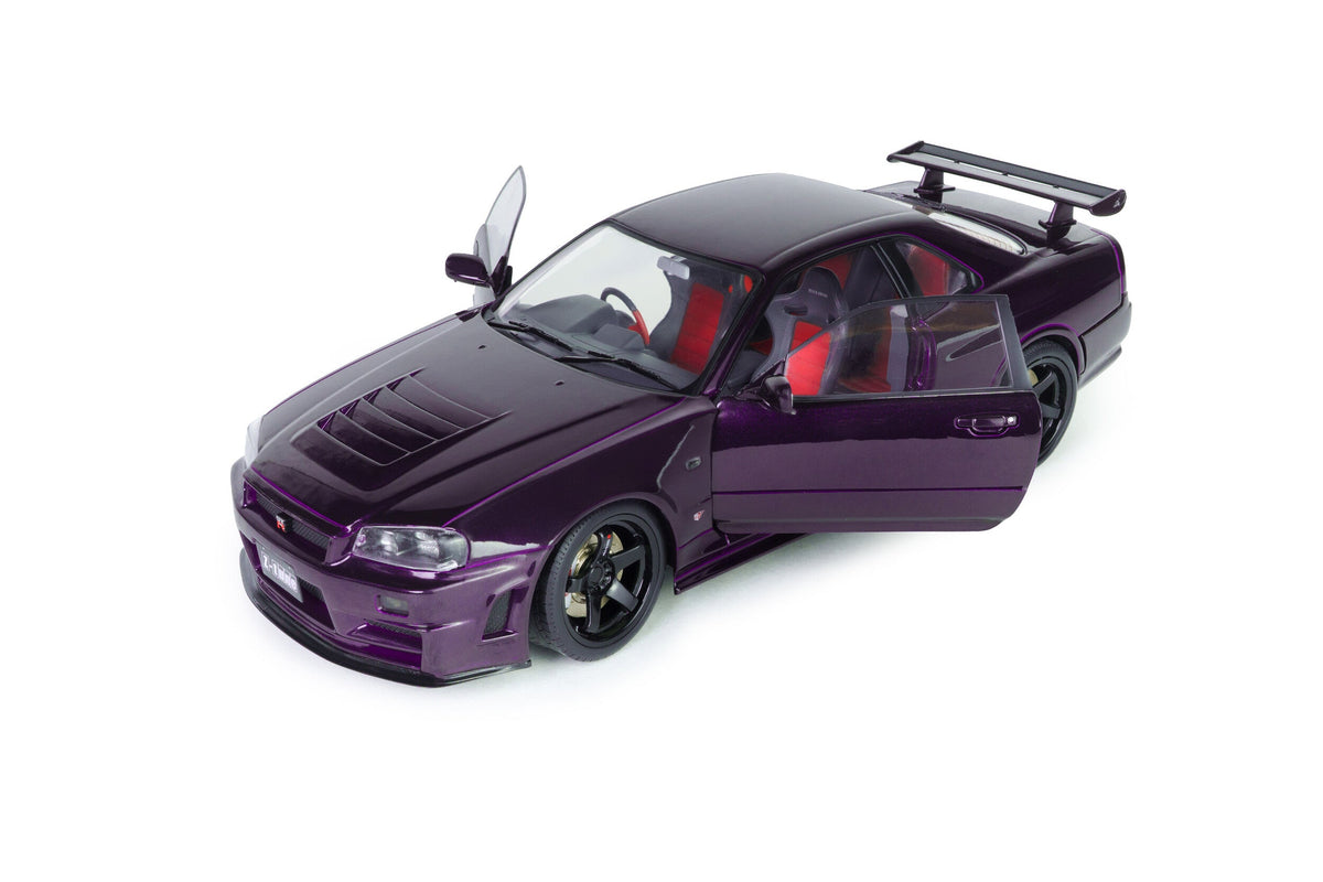 STM Diecast Solido 1999 Nissan Skyline GT-R (R34) Z-tune Midnight Purple 1:18 - View 9