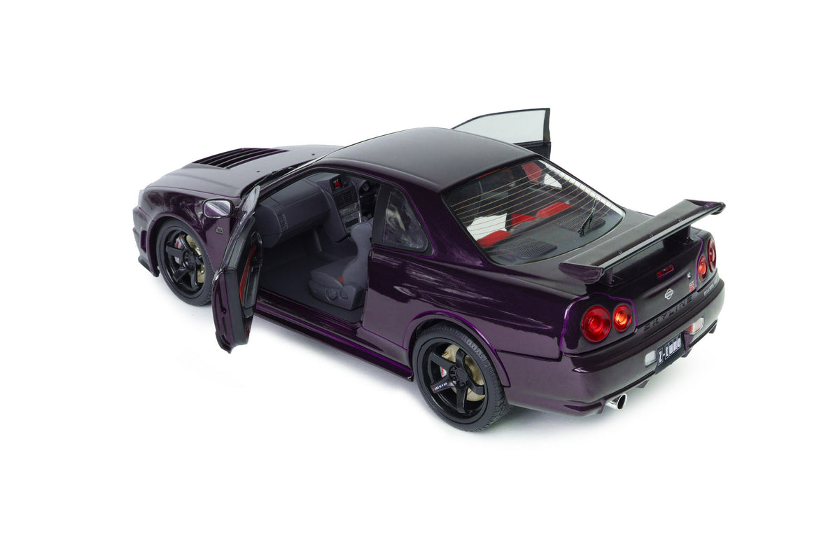 STM Diecast Solido 1999 Nissan Skyline GT-R (R34) Z-tune Midnight Purple 1:18 - View 10