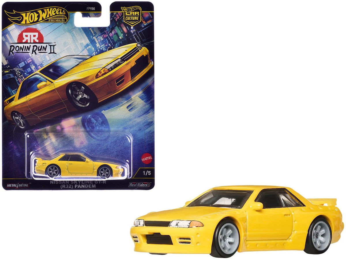 Rapid Vehicles Nissan Skyline GT-R (R32) Pandem RHD (Right Hand Drive) Yellow "Ronin Run II"...