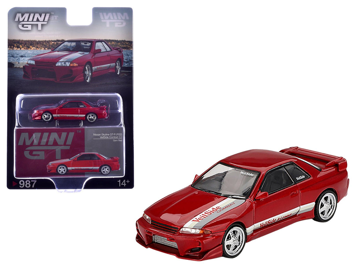 Rapid Vehicles Nissan Skyline GT-R (R32) RHD (Right Hand Drive) "Veilside Combat C-I" Gem Red...