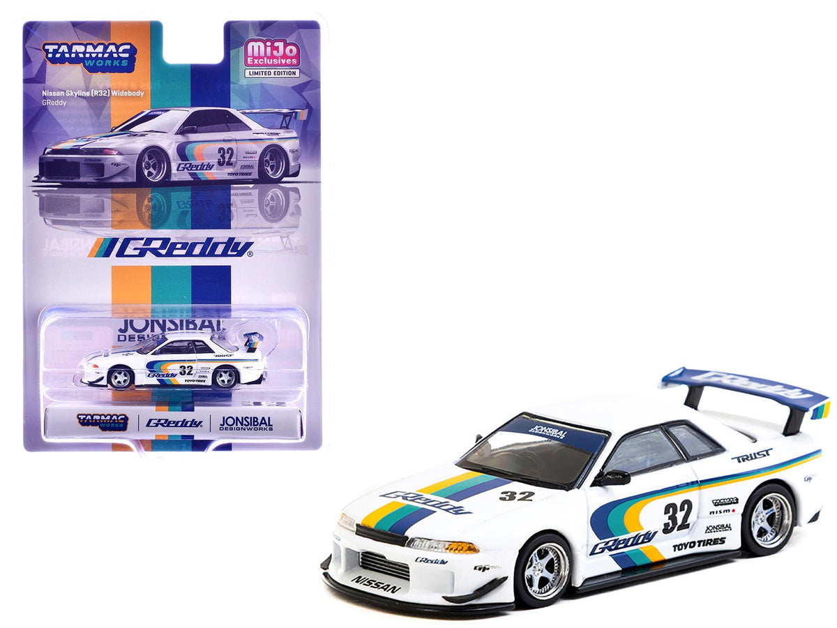 Rapid Vehicles Nissan Skyline GT-R (R32) Widebody RHD (Right Hand Drive) #32 "Greddy - Jonsibal...