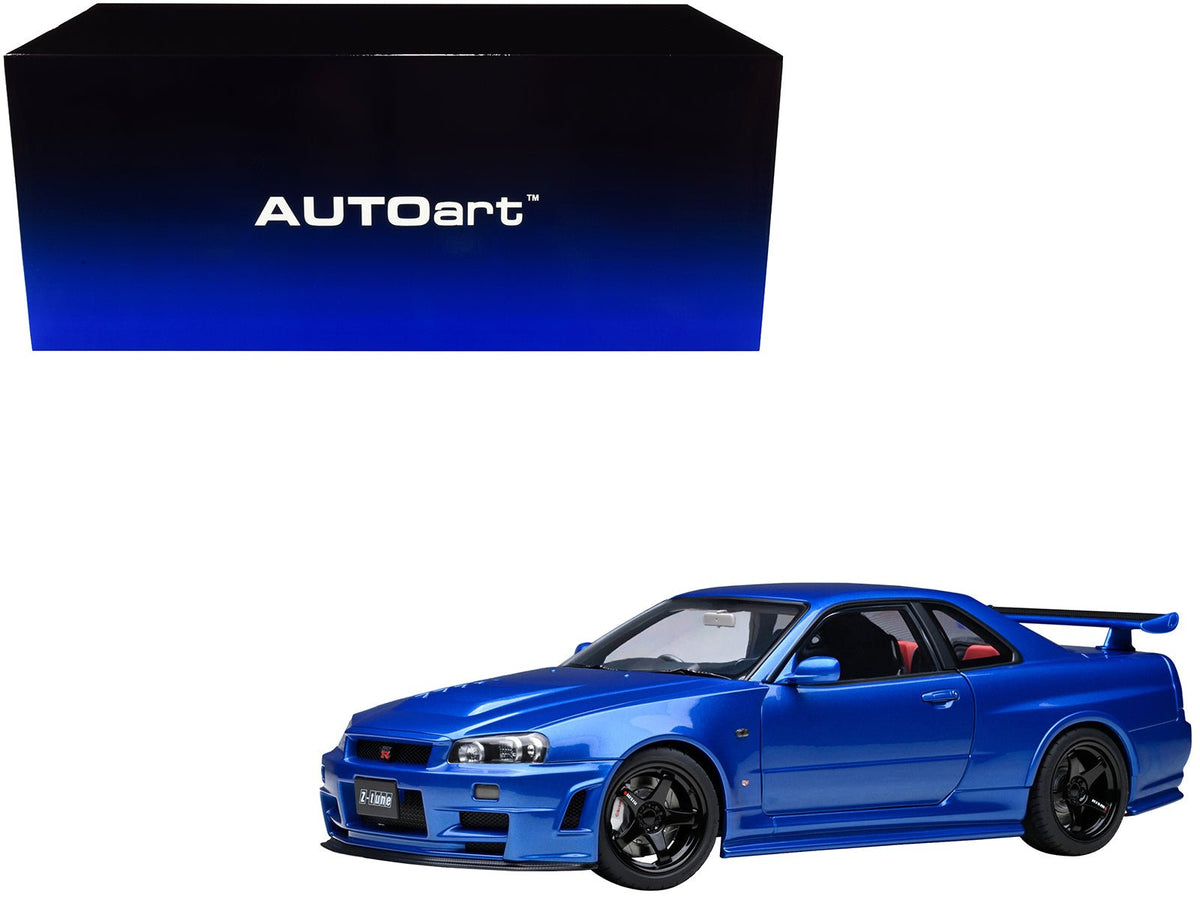 Rapid Vehicles Nissan Skyline GT-R R34 Nismo Z-TUNE RHD (Right Hand Drive) Bayside Blue 1/18...