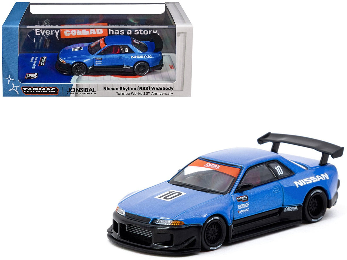 Rapid Vehicles Nissan Skyline (R32) Widebody RHD (Right Hand Drive) #10 "Tarmac Works 10th...
