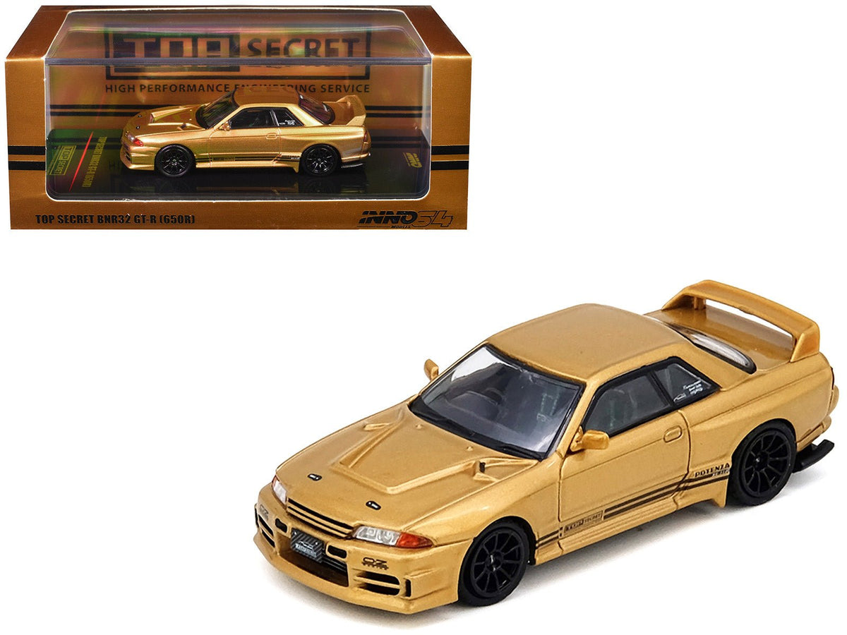 Rapid Vehicles Nissan Skyline "Top Secret" BNR32 GT-R (650R) RHD (Right Hand Drive) Gold Metallic...