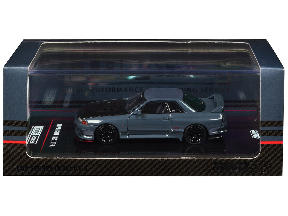 Rapid Vehicles Nissan Skyline "Top Secret" GT-R (R32) RHD (Right Hand Drive) Stealth Gray with...