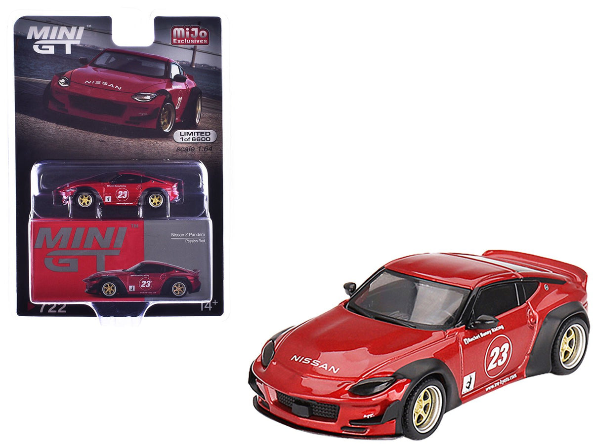 Rapid Vehicles Nissan Z "Pandem" #23 Passion Red Metallic Limited Edition to 6600 pieces...
