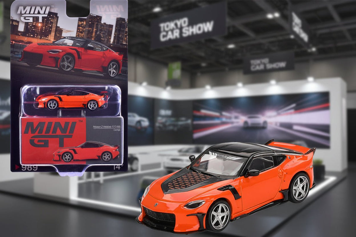 Rapid Vehicles Nissan Z VeilSide FFZ400 Orange with Black Top Limited Edition 1/64 Diecast Model...