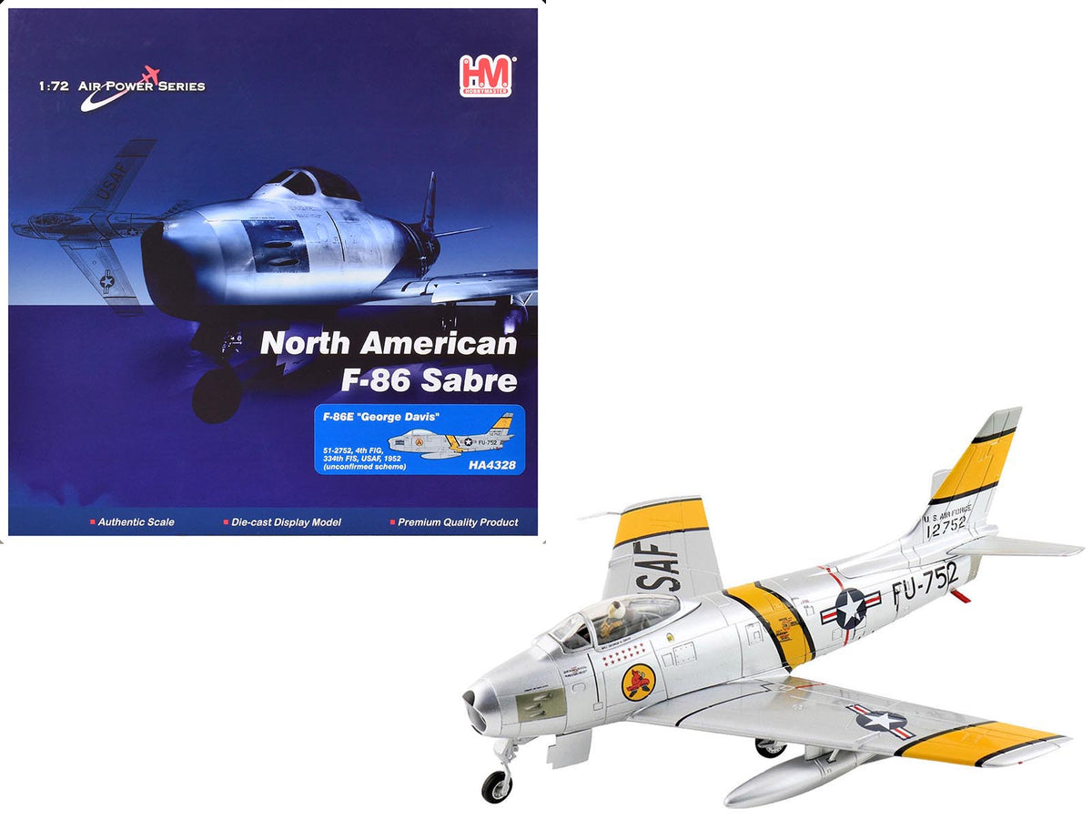 Rapid Vehicles North American F-86E Sabre Fighter Aircraft "51-2752 Colonel George Andrew Davis...